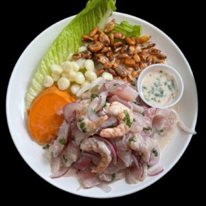 Ceviche con Camarones